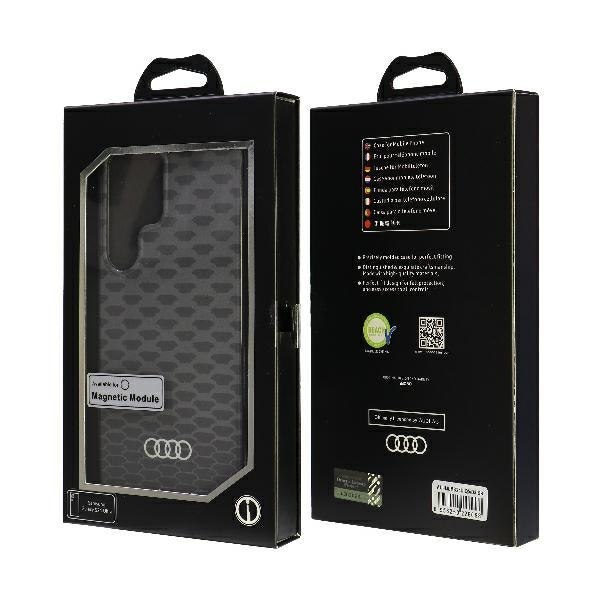Audi IML Pattern MagSafe Case S24 Ultra S928 czarny/black hardcase